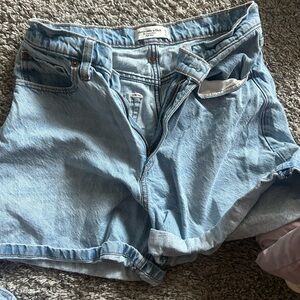 Abercrombie & Fitch Light Blue Denim Shorts